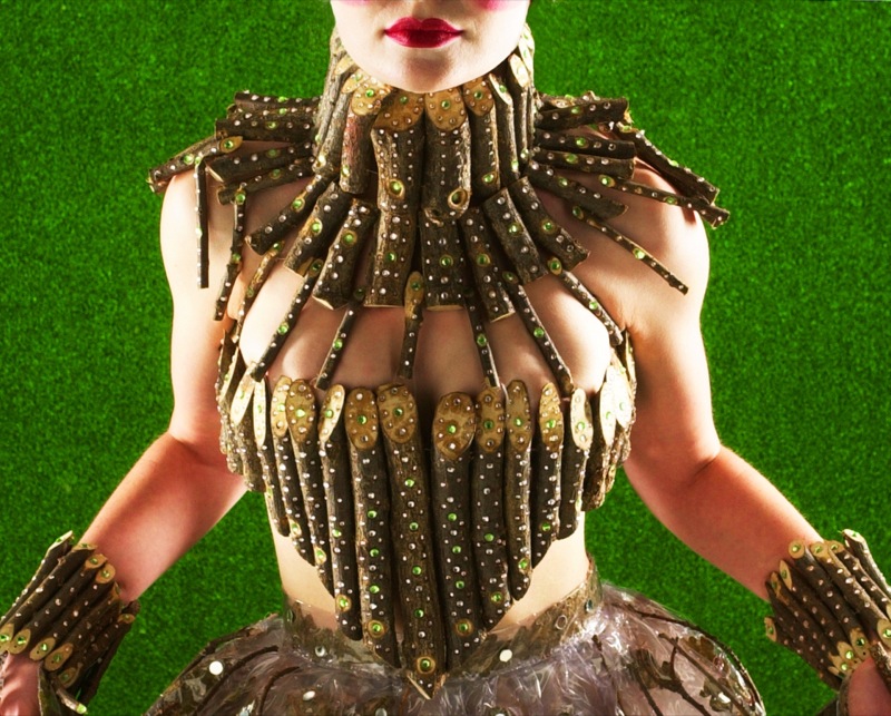 oak branch corset